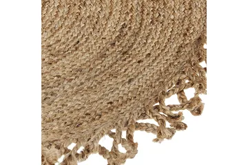 Zonguldak Ryeteppe 120 cm Rund - Beige - Tekstiler & tepper - Teppe & matte - Moderne matte - Ryetepper