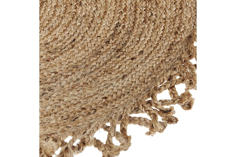 Zonguldak Ryeteppe 120 cm Rund - Beige - Tekstiler & tepper - Teppe & matte - Moderne matte - Jutematter & hampematter