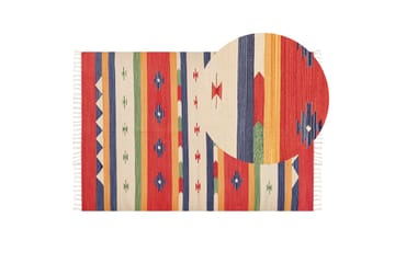 Alapars Kelimteppe 140x200 cm - Rød - Tekstiler & tepper - Teppe & matte - Orientalske tepper - Kelimtepper