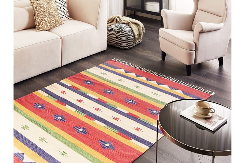 Alapars Kelimteppe 140x200 cm - Rød - Tekstiler & tepper - Teppe & matte - Orientalske tepper - Kelimtepper