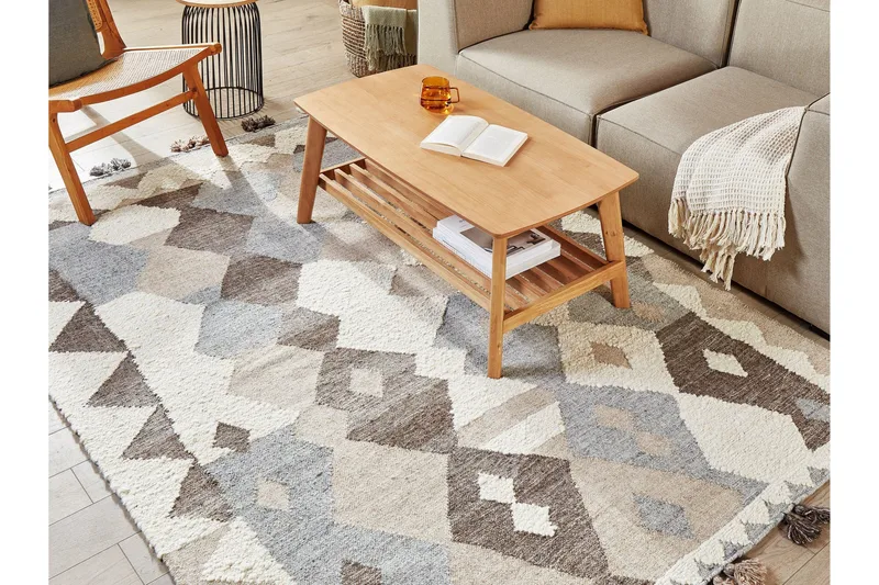 Aralez Kelimteppe 160x230 cm - Beige - Tekstiler & tepper - Teppe & matte - Orientalske tepper - Kelimtepper