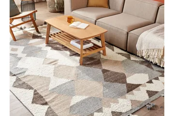 Aralez Kelimteppe 200x300 cm - Beige - Tekstiler & tepper - Teppe & matte - Orientalske tepper - Kelimtepper