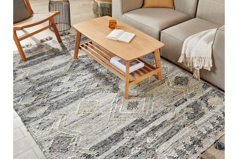 Aratashen Kelimteppe 160x230 cm - Grå - Tekstiler & tepper - Teppe & matte - Orientalske tepper - Kelimtepper