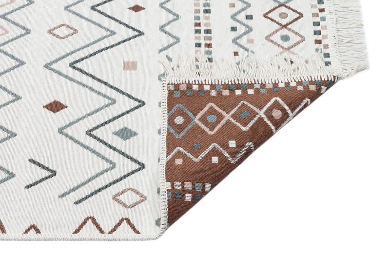 Back (120 x 180) Eko Hal 2 - Beige/Blå/Hvit - Tekstiler & tepper - Teppe & matte - Orientalske tepper - Persisk matte