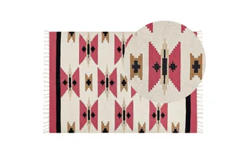 Garni Kelimteppe 160x230 cm - Rød - Tekstiler & tepper - Teppe & matte - Orientalske tepper - Kelimtepper