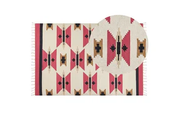 Garni Kelimteppe 200x300 cm - Rød - Tekstiler & tepper - Teppe & matte - Orientalske tepper - Kelimtepper