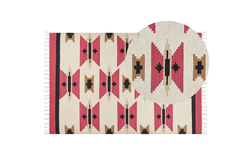 Garni Kelimteppe 200x300 cm - Rød - Tekstiler & tepper - Teppe & matte - Orientalske tepper - Kelimtepper
