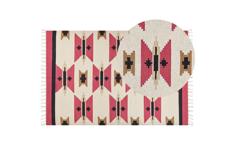Garni Kelimteppe 200x300 cm - Rød - Tekstiler & tepper - Teppe & matte - Orientalske tepper - Kelimtepper