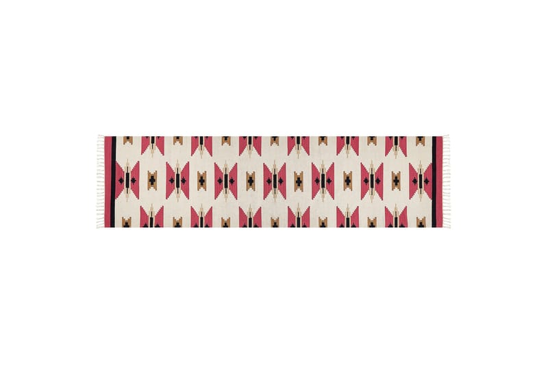 Garni Kelimteppe 80x300 cm, Rød