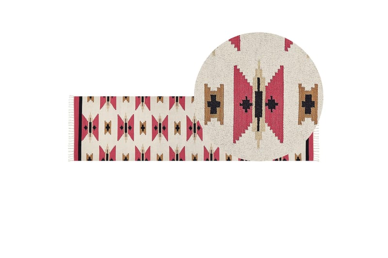 Garni Kelimteppe 80x300 cm - Rød - Tekstiler & tepper - Teppe & matte - Orientalske tepper - Kelimtepper