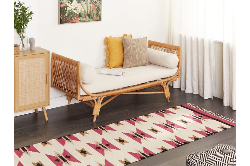 Garni Kelimteppe 80x300 cm - Rød - Tekstiler & tepper - Teppe & matte - Orientalske tepper - Kelimtepper