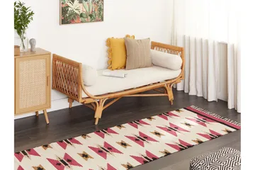 Garni Kelimteppe 80x300 cm - Rød - Tekstiler & tepper - Teppe & matte - Orientalske tepper - Kelimtepper