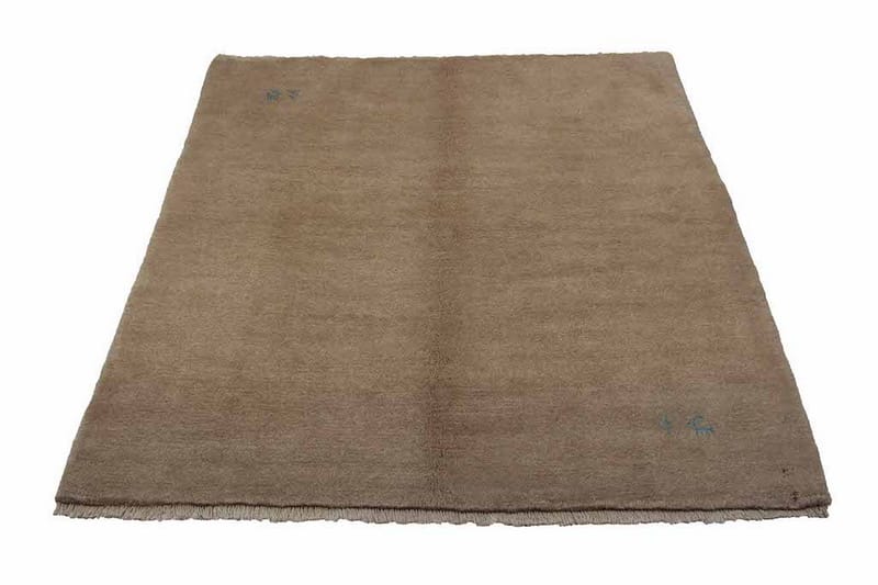 Håndknyttet Gabbeh Shiraz Ull Beige 154x178cm - Beige - Orientalske tepper - Persisk matte