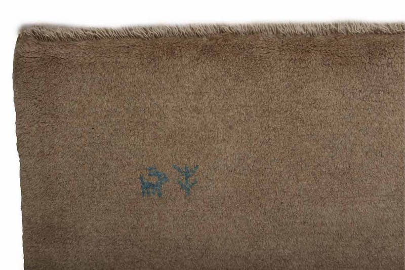 Håndknyttet Gabbeh Shiraz Ull Beige 154x178cm - Beige - Orientalske tepper - Persisk matte