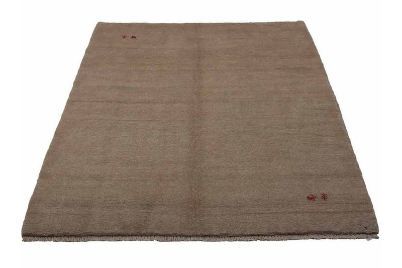 Håndknyttet Gabbeh Shiraz Ull Beige 162x190cm - Beige - Orientalske tepper - Persisk matte