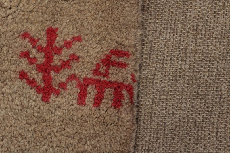 Håndknyttet Gabbeh Shiraz Ull Beige 176x237cm - Beige - Orientalske tepper - Persisk matte