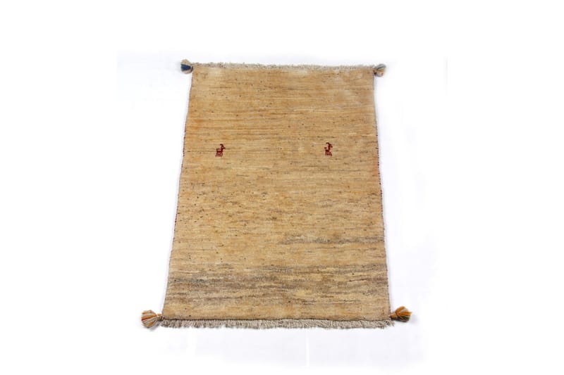 Håndknyttet Gabbeh Shiraz Ull Beige 71x109cm - Beige - Orientalske tepper - Persisk matte