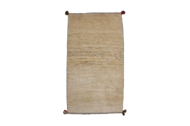 Håndknyttet Gabbeh Shiraz Ull Beige 79x145cm - Beige - Orientalske tepper - Persisk matte