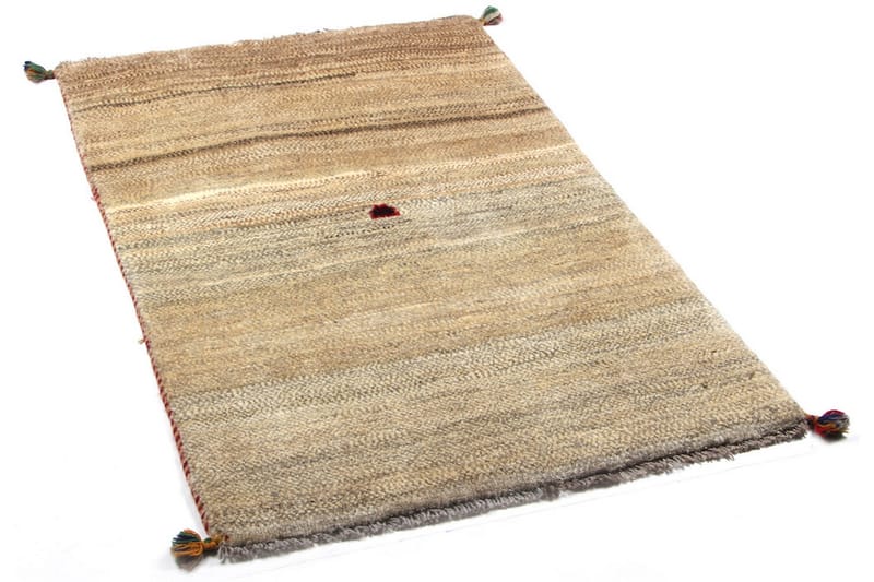 Håndknyttet Gabbeh Shiraz Ull Beige 83x133cm - Beige - Orientalske tepper - Persisk matte