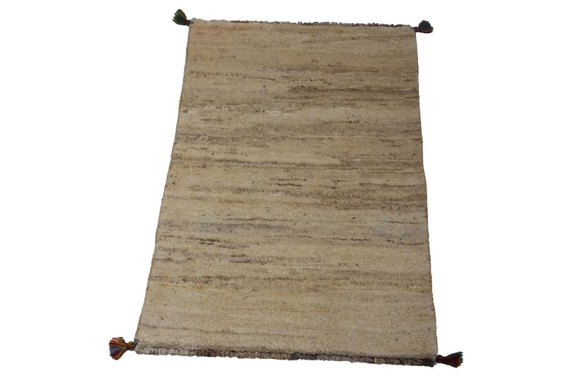 Håndknyttet Gabbeh Shiraz Ull Beige/Grå 73x117cm - Grå | Beige - Orientalske tepper - Persisk matte