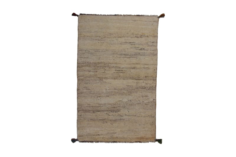 Håndknyttet Gabbeh Shiraz Ull Beige/Grå 73x117cm - Grå | Beige - Orientalske tepper - Persisk matte