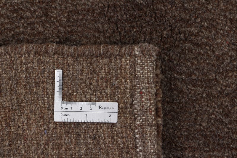 Håndknyttet Gabbeh Shiraz Ull Brun 154x194 cm - Brun - Orientalske tepper - Persisk matte
