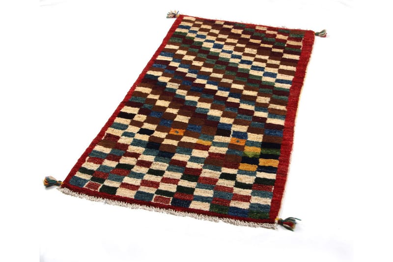Håndknyttet Gabbeh Shiraz Ull Flerfarget 69x140cm - Flerfarget - Orientalske tepper - Persisk matte