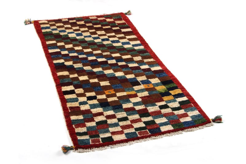 Håndknyttet Gabbeh Shiraz Ull Flerfarget 69x140cm - Flerfarget - Orientalske tepper - Persisk matte