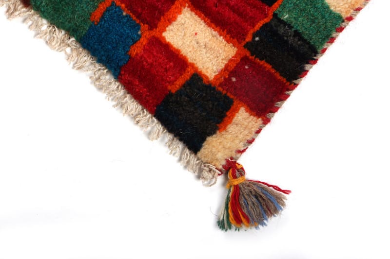Håndknyttet Gabbeh Shiraz Ull Flerfarget 77x117cm - Flerfarget - Orientalske tepper - Persisk matte