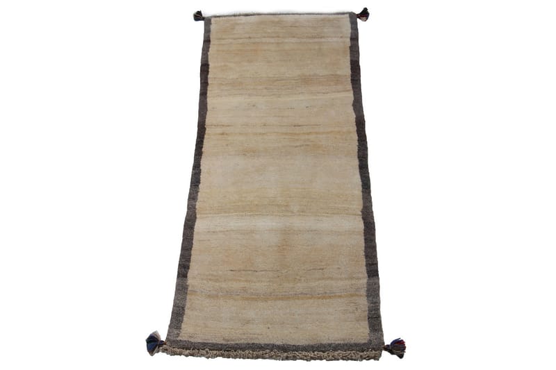 Håndknyttet Gabbeh Shiraz Ull Grå/Krem 72x173 cm - Grå|Krem - Orientalske tepper - Persisk matte