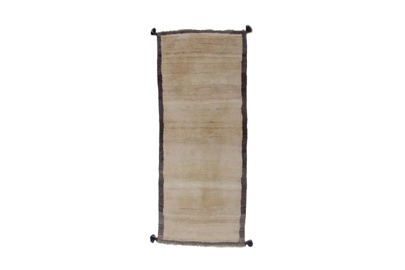 Håndknyttet Gabbeh Shiraz Ull Grå/Krem 72x173 cm - Grå|Krem - Orientalske tepper - Persisk matte