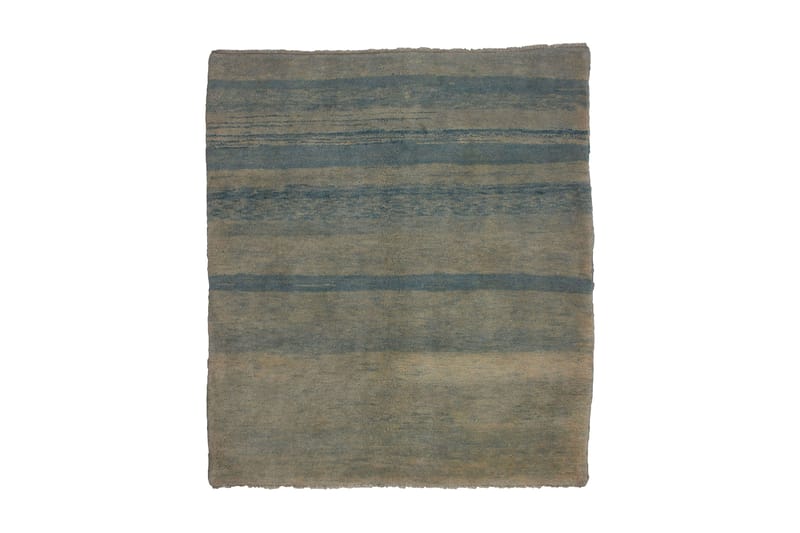 Håndknyttet Gabbeh Shiraz Ull Krem/Bl�å 165x185 cm - Blå|Krem - Orientalske tepper - Persisk matte