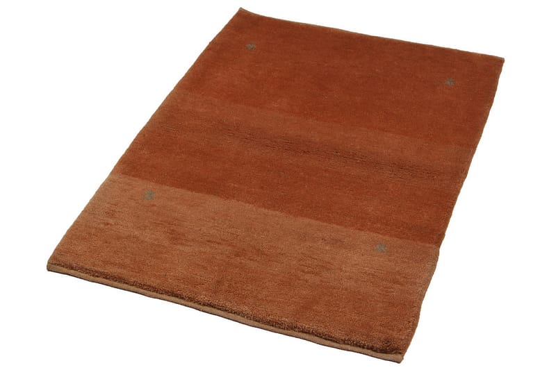 Håndknyttet Gabbeh Shiraz Ull Oransje 88x115cm - Oransje - Orientalske tepper - Persisk matte