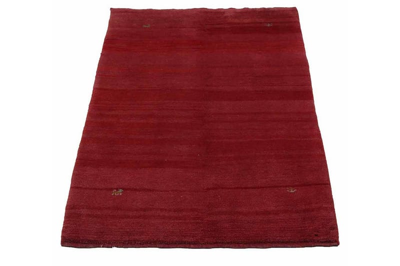 Håndknyttet Gabbeh Shiraz Ull R�ød 101x137 cm - Rød - Orientalske tepper - Persisk matte