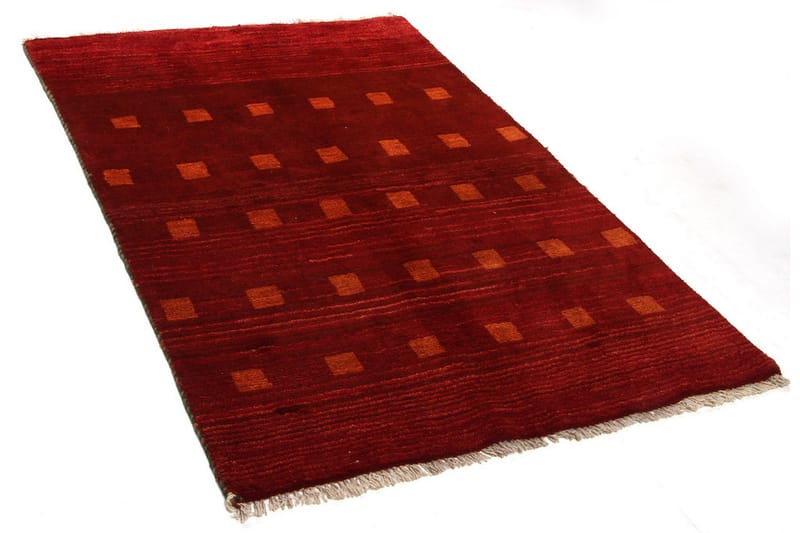 Håndknyttet Gabbeh Shiraz Ull Rød/Oransje 101x154 cm - Rød|Oransje - Orientalske tepper - Persisk matte