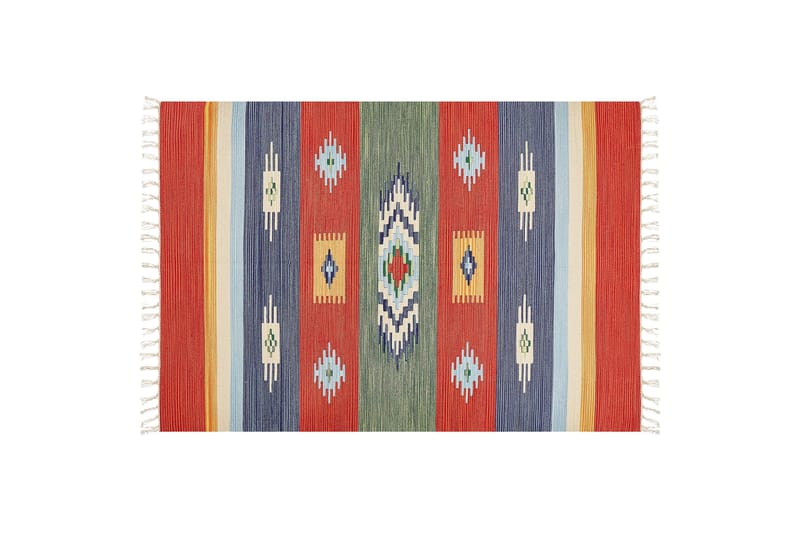Kamaris Kelimteppe 140x200 cm, Rød