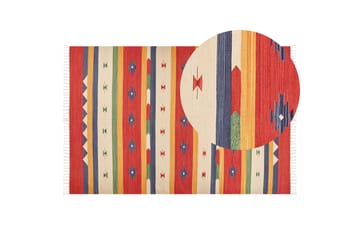 Kelimteppe Alapars 200x300 cm - Rød - Tekstiler & tepper - Teppe & matte - Orientalske tepper - Kelimtepper