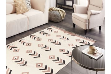 Kelimteppe Niavan 140x200 cm - Beige - Tekstiler & tepper - Teppe & matte - Orientalske tepper - Kelimtepper