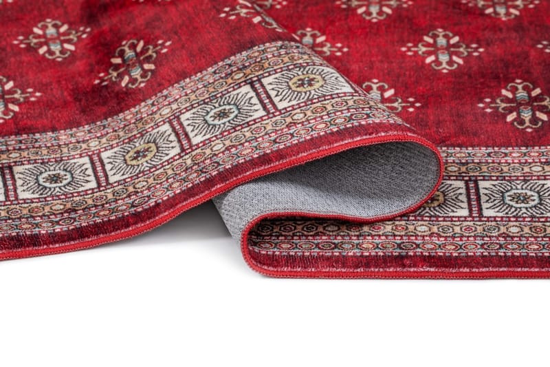 Maskinvevd teppe KM Home Tarfaya 240x340 cm Rød - Rød - Tekstiler & tepper - Teppe & matte - Orientalske tepper - Persisk matte