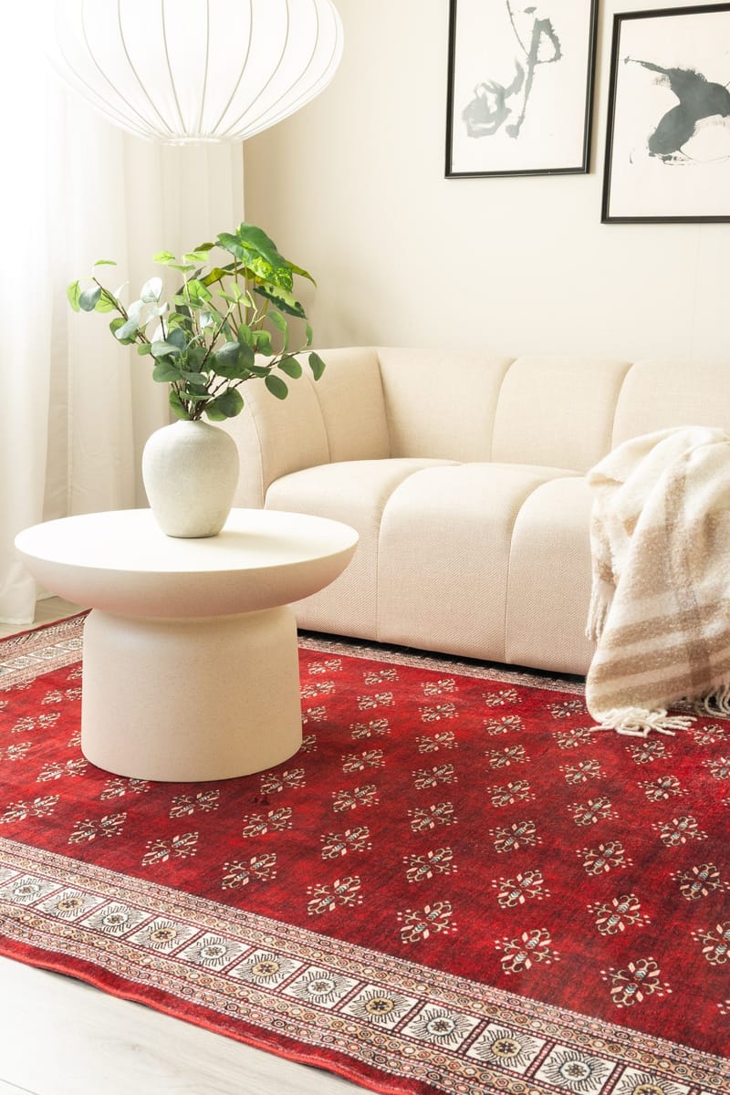 Maskinvevd teppe KM Home Tarfaya 240x340 cm Rød - Rød - Tekstiler & tepper - Teppe & matte - Orientalske tepper - Persisk matte