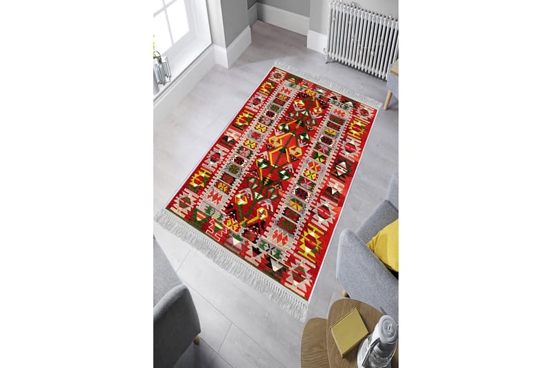 Matte (100 x 200) Homefesto - Bomull - Flerfarget/Fløyel - Tekstiler & tepper - Teppe & matte - Orientalske tepper - Persisk matte