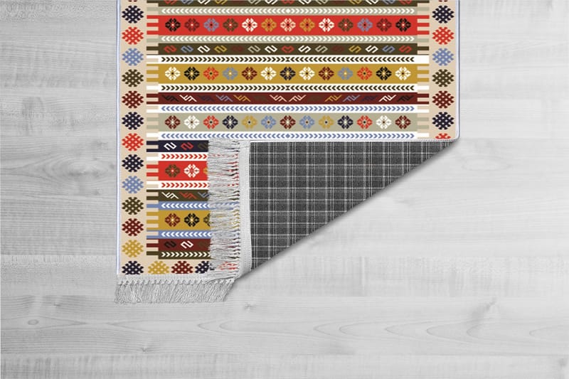 Matte (100 x 200) Homefesto - Bomull - Flerfarget/Fløyel - Tekstiler & tepper - Teppe & matte - Orientalske tepper - Persisk matte
