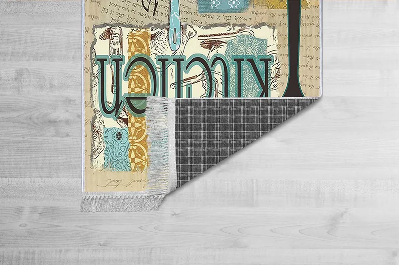 Matte (100 x 200) Homefesto - Bomull - Flerfarget/Fløyel - Tekstiler & tepper - Teppe & matte - Orientalske tepper - Persisk matte