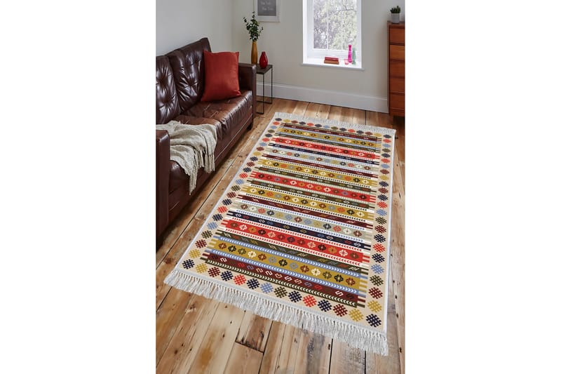 Matte (100 x 200) Homefesto - Bomull - Flerfarget/Fløyel - Tekstiler & tepper - Teppe & matte - Orientalske tepper - Persisk matte