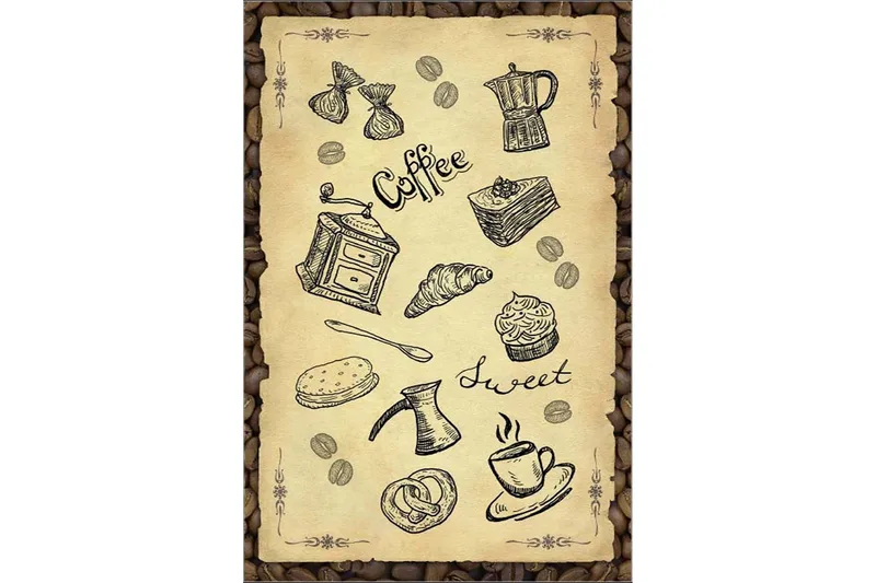 Matte (100 x 300) Homefesto - Bomull - Flerfarget/Fløyel - Tekstiler & tepper - Teppe & matte - Orientalske tepper - Persisk matte