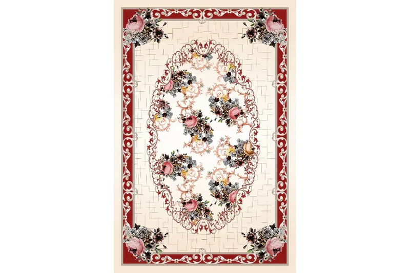 Matte (100 x 300) Homefesto - Bomull - Flerfarget/Fløyel - Tekstiler & tepper - Teppe & matte - Orientalske tepper - Persisk matte