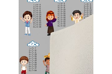 Matte (100x150) Homefesto 5 - Flerfarget - Tekstiler & tepper - Teppe & matte - Orientalske tepper - Persisk matte