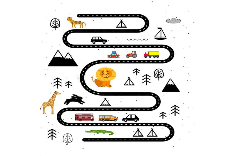 Matte (100x150) Homefesto 5 - Flerfarget - Tekstiler & tepper - Teppe & matte - Orientalske tepper - Persisk matte