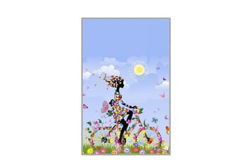 Matte (100x150) Homefesto 5 - Flerfarget - Tekstiler & tepper - Teppe & matte - Orientalske tepper - Persisk matte