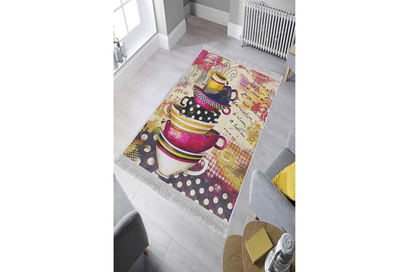 Matte (120 x 180) Homefesto - Bomull - Flerfarget/Fløyel - Tekstiler & tepper - Teppe & matte - Orientalske tepper - Persisk matte